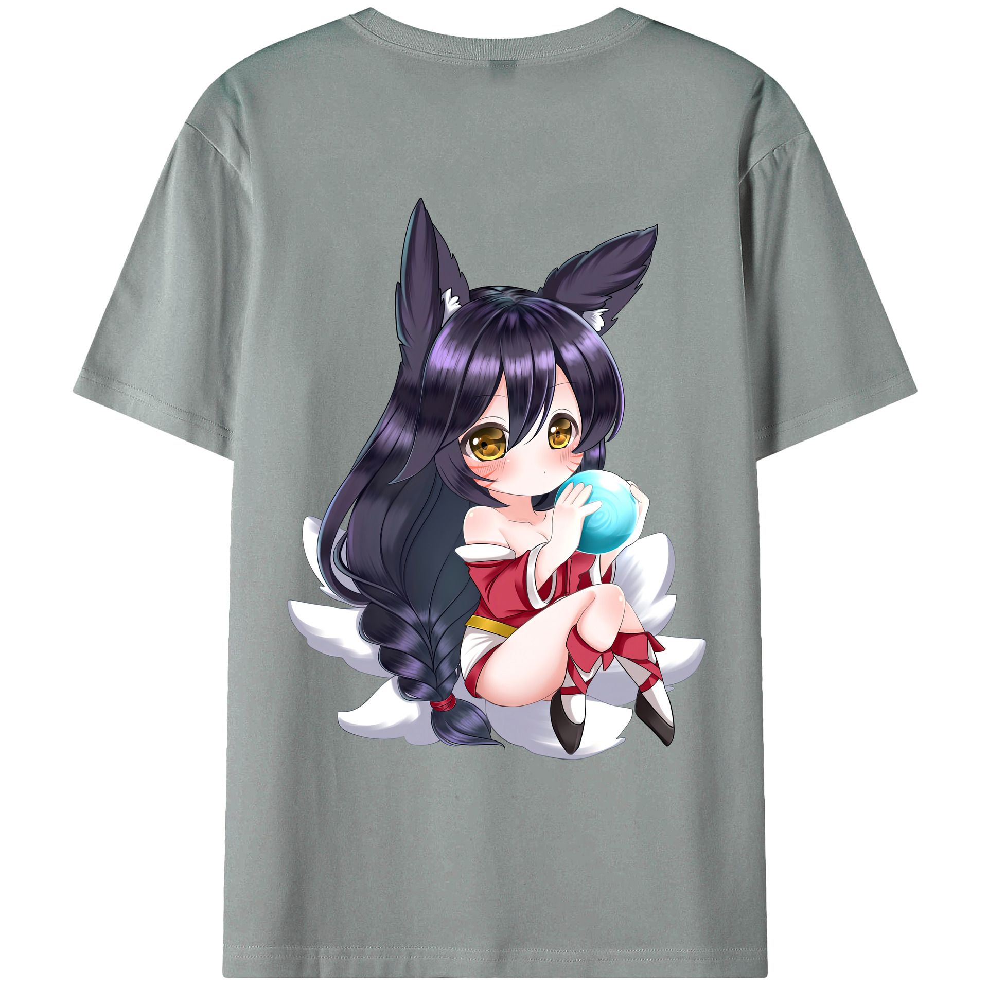 （画像用） リーグ・オブ・レジェンド League of Legends LOL 綿100％ メンズ半袖Tシャツ（バックプリント） 通気性